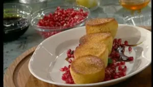 עוגת סולת דבש ושקדים