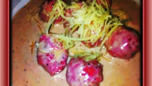 ניוקי סלק ברוטב שמנת סלק