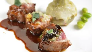 פילה טלה וקרם ארטישוק