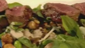 פילה בקר עם גרגירי חומוס