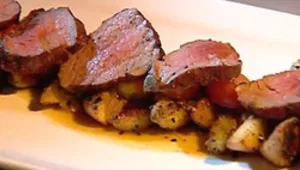 סינטה צלויה עם תפוחי אדמה