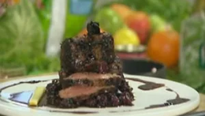 פילה בקר עם פטריות ואננס