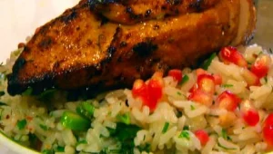 אורז עם עוף צלוי