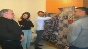 מנחם הורוביץ גילה שלא חייב לצבוע את הקיר