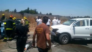 שני הרוגים בתאונת דרכים חזיתית