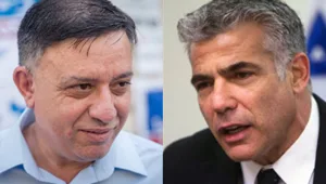 גבאי עוקף את לפיד