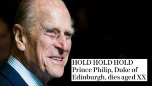 הטלגרף "הרג" את הנסיך פיליפ