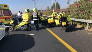 הקטל בכבישים: רוכב אופנוע נהרג מפגיעת רכב בכביש 20