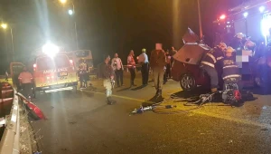 גבר כבן 30 נהרג בהתנגשות רכב ואוטובוס ליד ביתר עילית