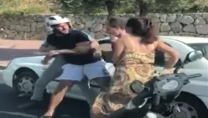 "עבריין מוכר כמעט נפגע מרכב - ותקף את הזוג שהיה בו" • תיעוד