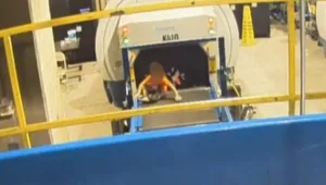 נעלם לחמש דקות: פעוט נגרר במסוע המזוודות בשדה תעופה • תיעוד
