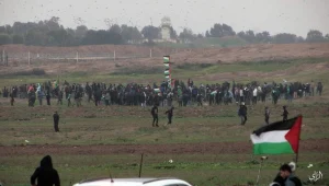 למרות הקור: אלפים הפגינו בגבול עזה; "מוכנים תמיד לעימות"