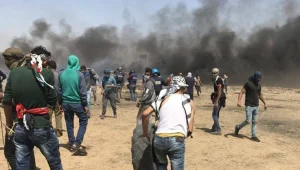 דיווח: לראשונה נורה פלסטיני שהעיף עפיפון ב"צעדת השיבה"