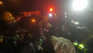 תיעוד: התאונה הקטלנית בכביש 431 שהובילה למותם של ארבעה