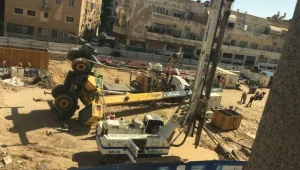 מנוף קרס באתר הרכבת הקלה בת"א, לא היו נפגעים