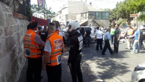 פיגוע דריסה במזרח י-ם: 2 לוחמי מג"ב נפצעו, המחבל נורה למוות