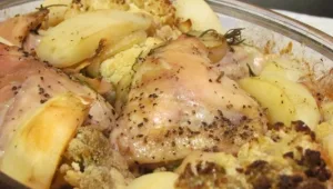 מתכון לעוף בתנור עם תפוחי אדמה