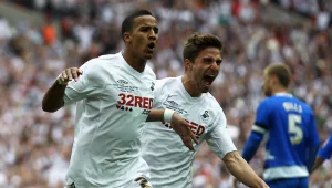 אנגליה: סוואנזי ניצחה את רדינג 2:4 והעפילה לפרמייר ליג