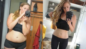 לפני ואחרי: השילה 25 קילוגרם ממשקלה אחרי שהתחילה לאכול הכל