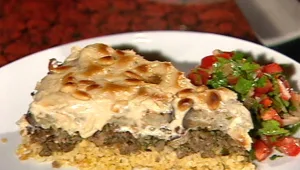 סנייה חצילים וטחינה