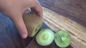 צפו: כך תקלפו קיווי בעזרת כף