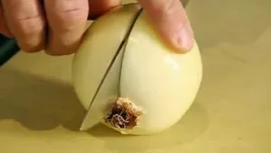 צפו: הדרך הטובה ביותר לקצוץ בצל