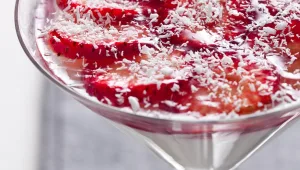 מתכון לפנקוטה קוקוס עם תותים