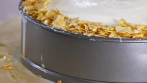 מתכון לעוגת גבינה עם תפוחים