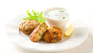 מתכון ללביבות טונה ברוטב יוגורט