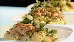 מתכון לסלט תפוחי אדמה עם סלמון