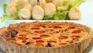 מתכון לקיש עגבניות וגבינת עיזים ללא גלוטן