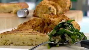 מתכון לעוף בציפוי פריך עם תפוחי אדמה