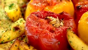 מתכון לפלפלים ממולאים עם תפוחי אדמה