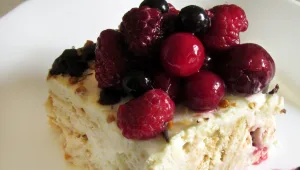 מתכון לעוגת גבינה עם ביסקוויטים