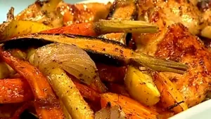 מתכון לכרעיים צלויים עם גזר ומייפל