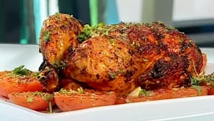 מתכון לעוף שלם צלוי עם אריסה