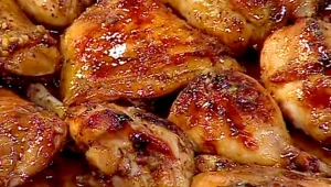 מתכון לכרעיים של עוף צלויות עם מייפל