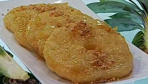 מתכון לטבעות אננס מטוגנות