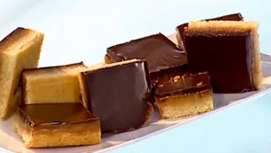 מתכון לריבועי חלב מרוכז ושוקולד