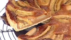 מתכון לטארט חמאת בוטנים ובננות