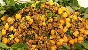 מתכון לגרגירי חומוס עם בשר קצוץ