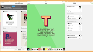 אפליקציה: כמו אינסטגרם, רק למילים