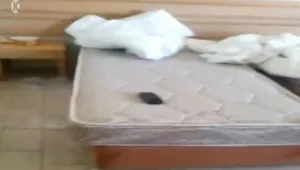 צפו: הישראלי המכוער משחית עוד חדר במלון