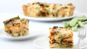 מתכון לפשטידת גינה עם בטטה וחצילים