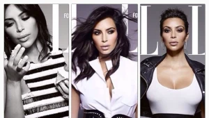 קים קרדשיאן מצטלמת ל-ELLE מגזין בשלושה שערים שונים!