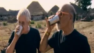 אהרוני וגידי מתייבשים בדרך לקפה