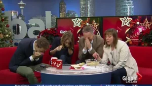 פאדיחה בשידור חי: צוות תוכנית הטלויזיה הזו טעם מטבל ארטישוק וזה מה שקרה אחר כך