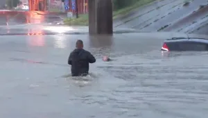 דרמה: כתב הציל אדם מטביעה במהלך שידור חי בטלויזיה. צפו