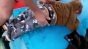 צפו: הרגע המדהים שדייג תורכי מחלץ תינוק מלב ים