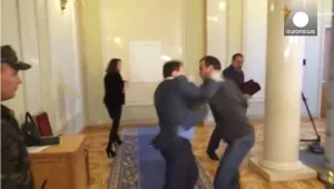 בקרוב אצלנו? מכות בפרלמנט האוקראיני